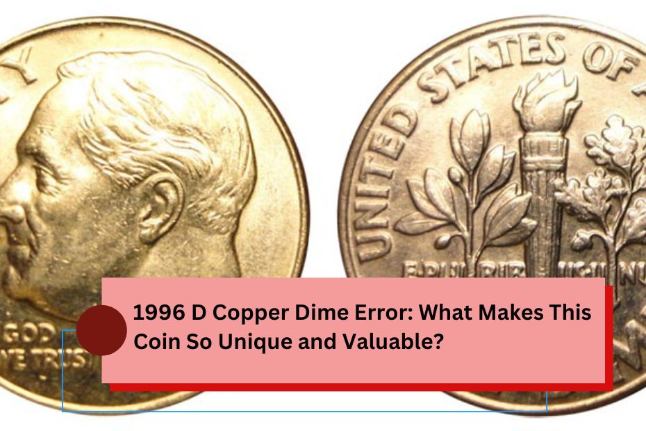 1996 D Copper Dime Error