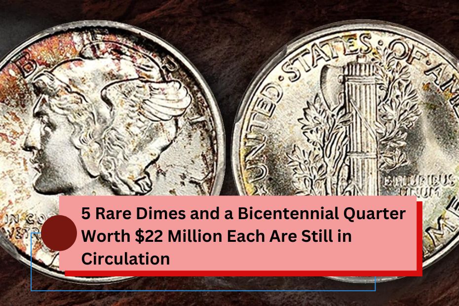 Rare Dimes and a Bicentennial Quarter Worth $22