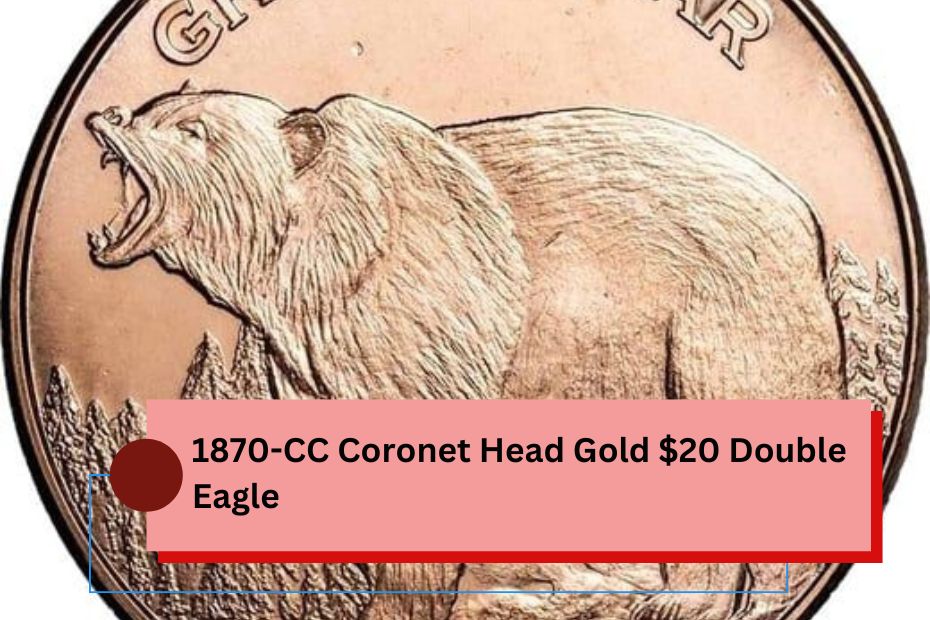 1870-CC Coronet Head Gold $20 Double Eagle