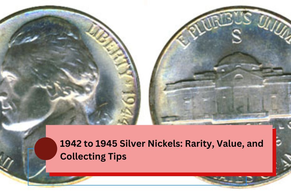 1942 to 1945 Silver Nickels