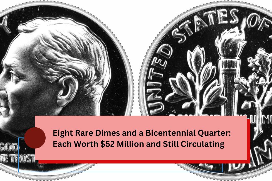 Eight Rare Dimes and a Bicentennial Quarter Each Worth $52 Million and Still Circulating