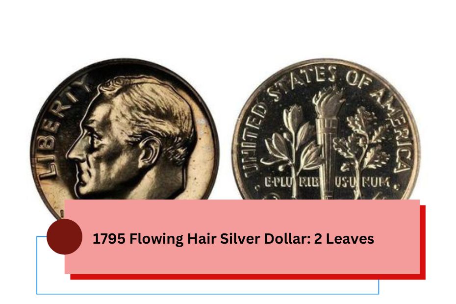 1795 Flowing Hair Silver Dollar: 2 Leaves